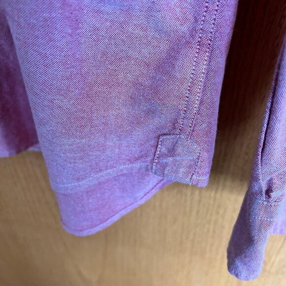 AMERICAN EAGLE, seriously soft, long sleeve, red, button down men’s size M shirt - Picture 7 of 11